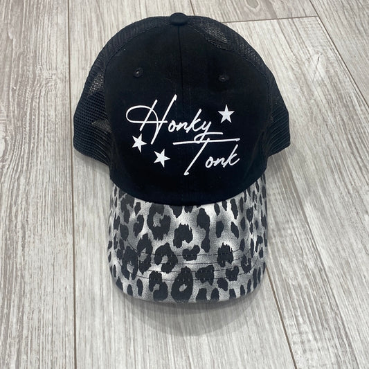 Black Leopard Honky Tonk Baseball Cap