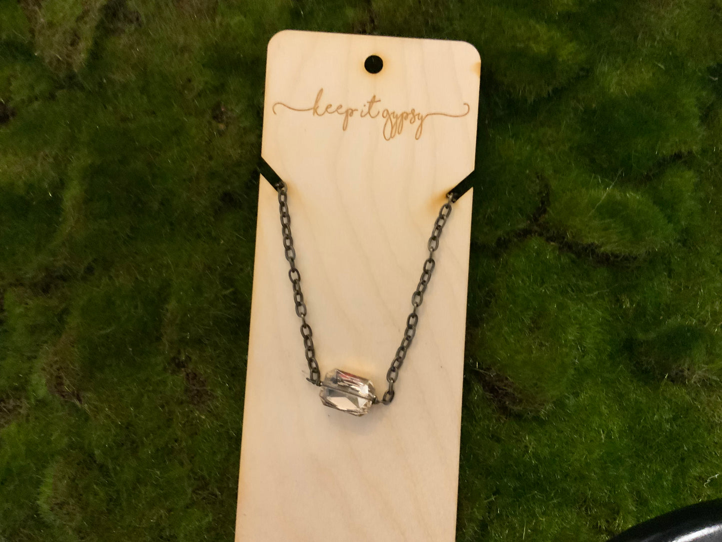 Champagne Gem Stone Necklace