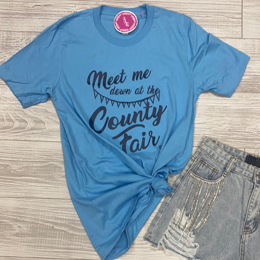 Blue Meet Me At The County Fair Tee