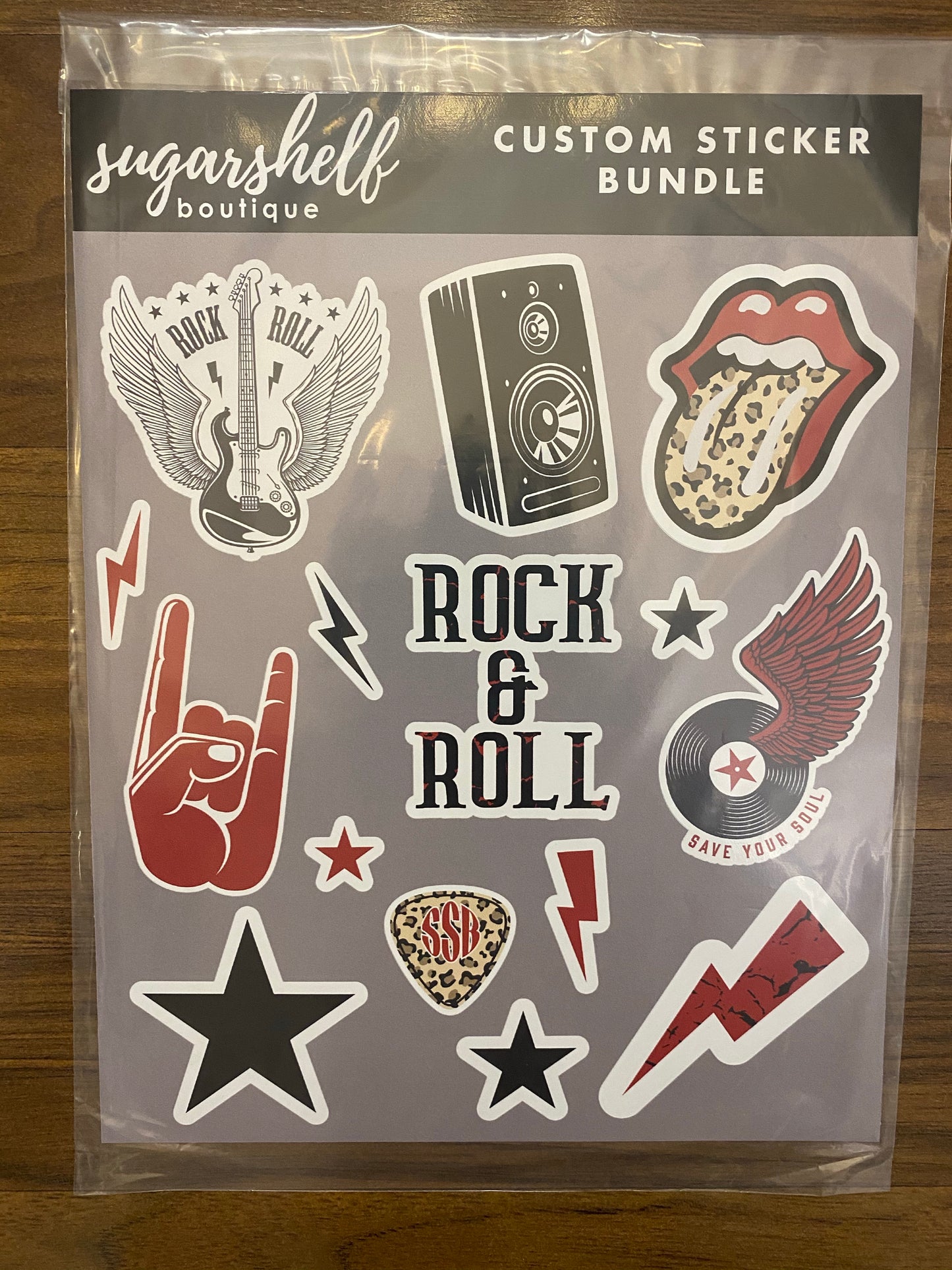 Rock N Roll Custom Sticker Bundle