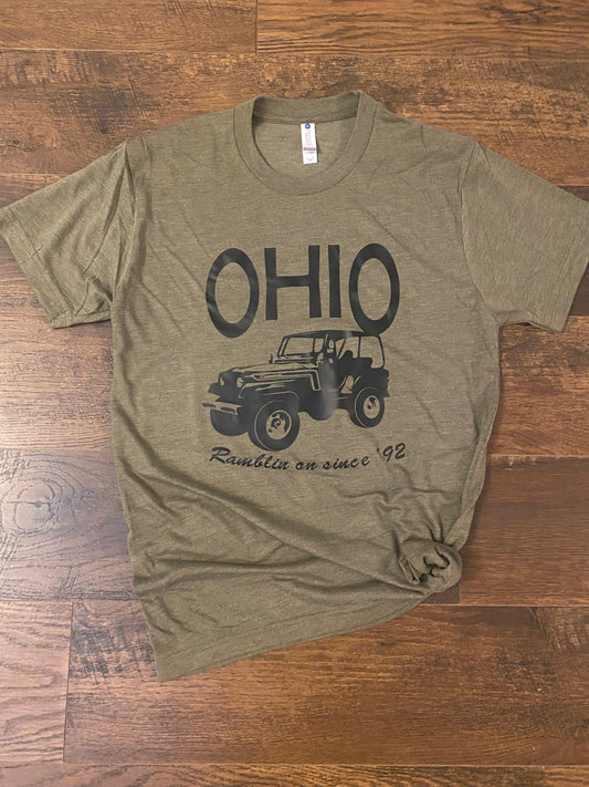 Army Green 4x4 Ramblin Tee